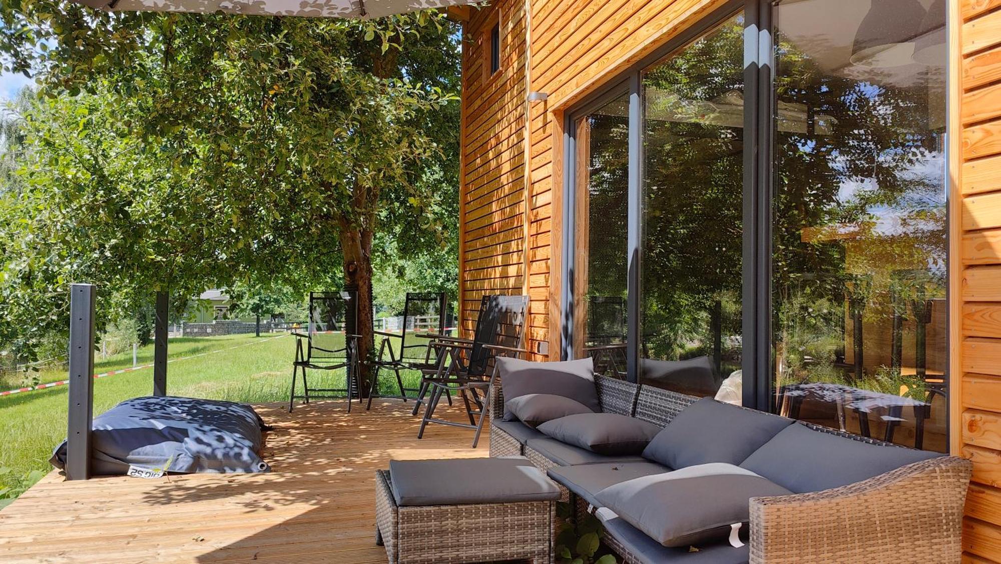 Tinyhousebeidresden 3 Fuer 2 - 7 Personen, Naehe Saechsische Schweiz, Dresden, Mit Badeteich Villa Grossharthau Luaran gambar