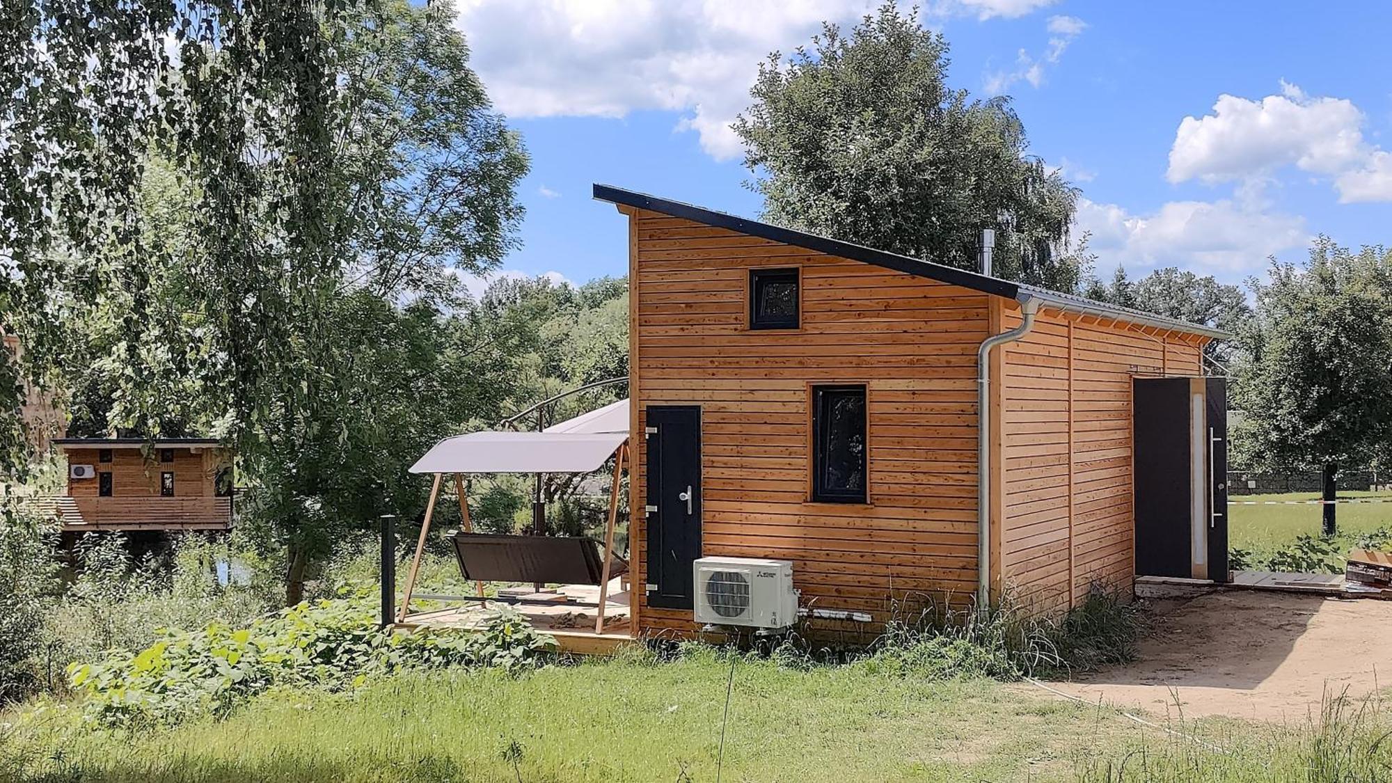 Tinyhousebeidresden 3 Fuer 2 - 7 Personen, Naehe Saechsische Schweiz, Dresden, Mit Badeteich Villa Grossharthau Luaran gambar